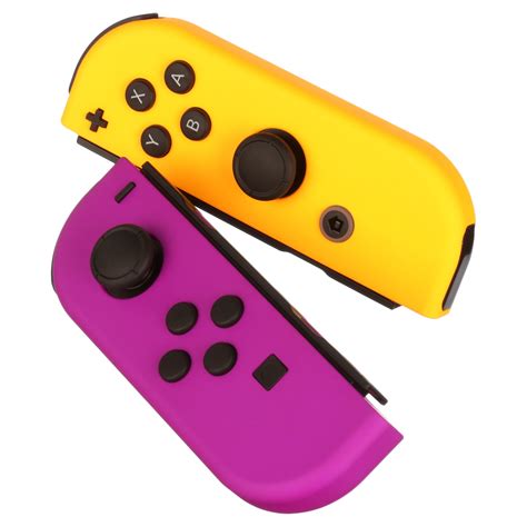 yellow and purple joycons